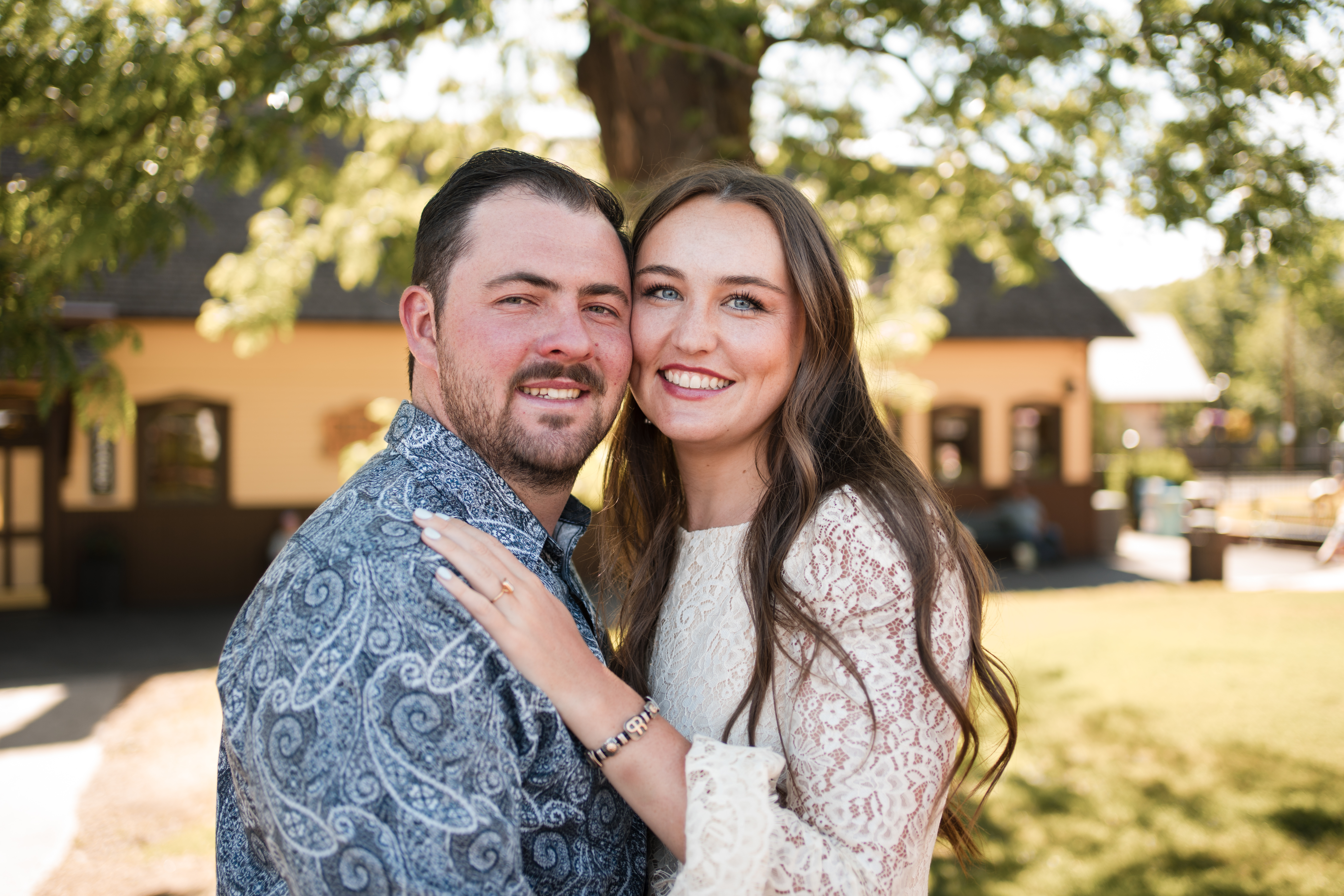 Katherine and Gavin engagement portrait
